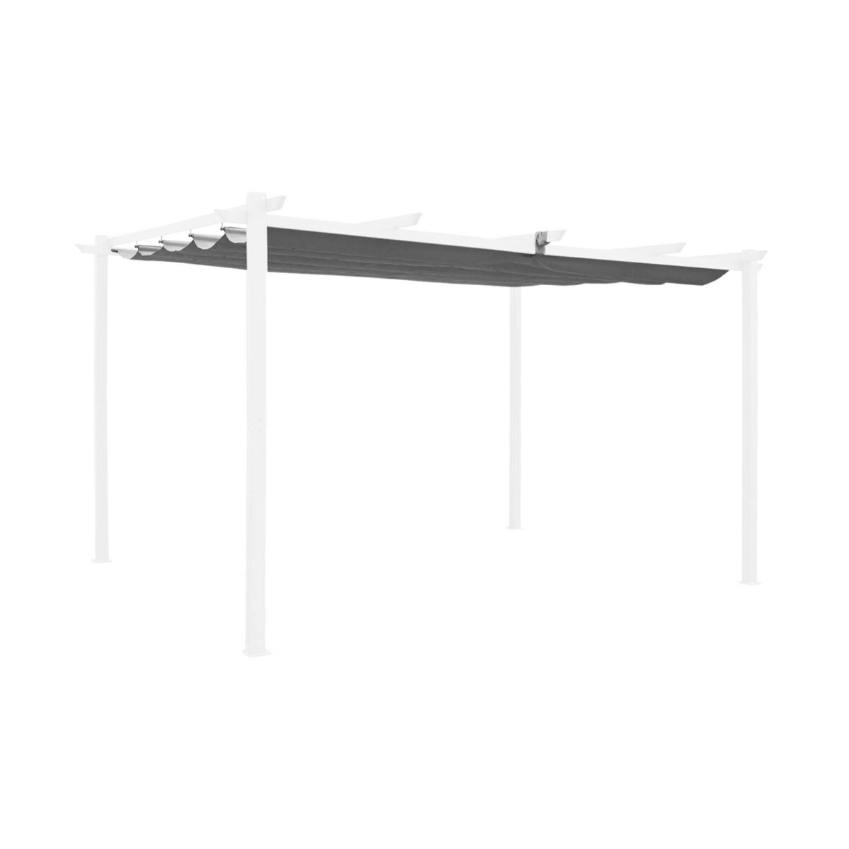 Cobertura de telhado para pérgola isla 3x4m, lona isla, 355x248.5x1 cm