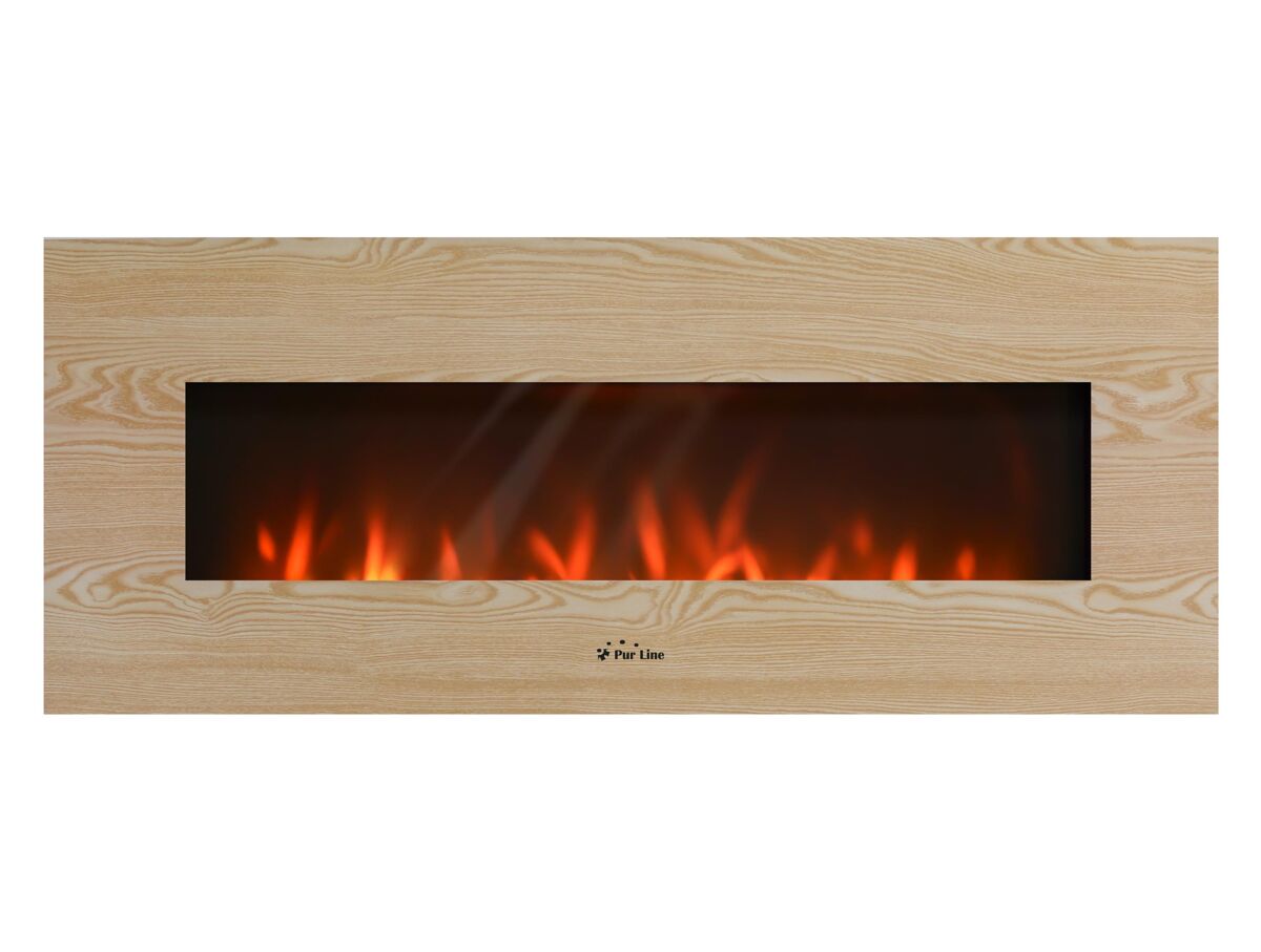 Lareira eléctrica de encastrar 2000w non com frente plana madeira mdf