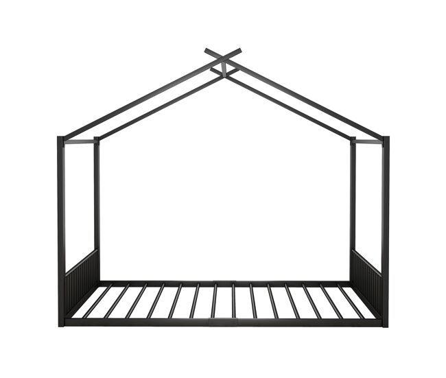 Cama de cabina 140x200 cm - estrutura em ferro - preto