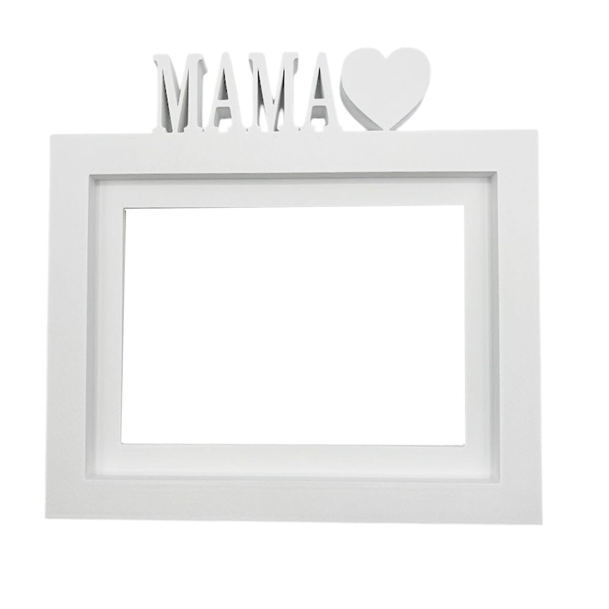 Moldura de mesa ou parede / modelo ''mama'' / tamanho da moldura 24x22,5cm para fotos 15x20cm / cor branca