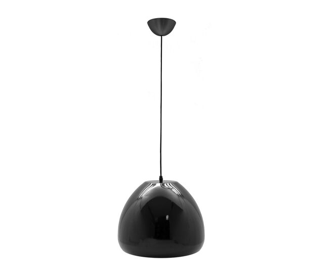 Well home - luminária pendente de teto design globo em acrílico preto ø34x26