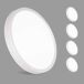 Plafón LED Pack 4 Lâmpada de Techo Redondo 6500K Plafón LED Pack 4 Lâmpada de Techo Redondo 6500K Branco Brillo