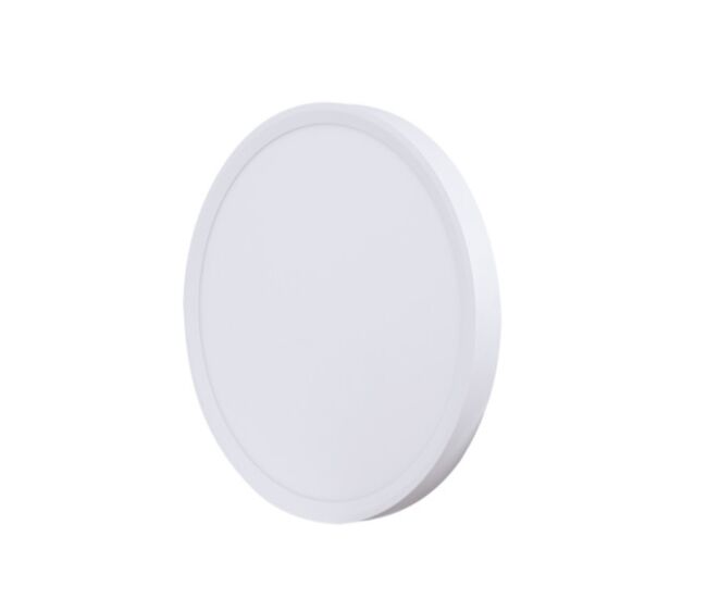 Pack de 2 plafón led superficie redondo 24w 6500k branco frío diámetro 23cm ip44