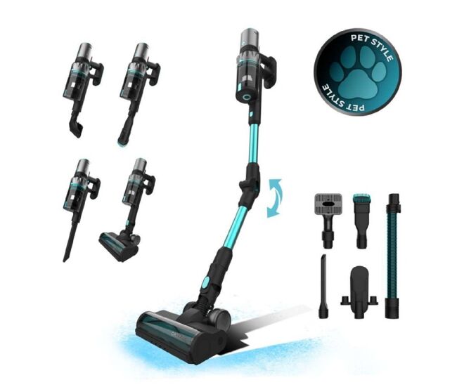 Cecotec aspirateur vertical bldc conga rockstar 2500 thunder pet flex