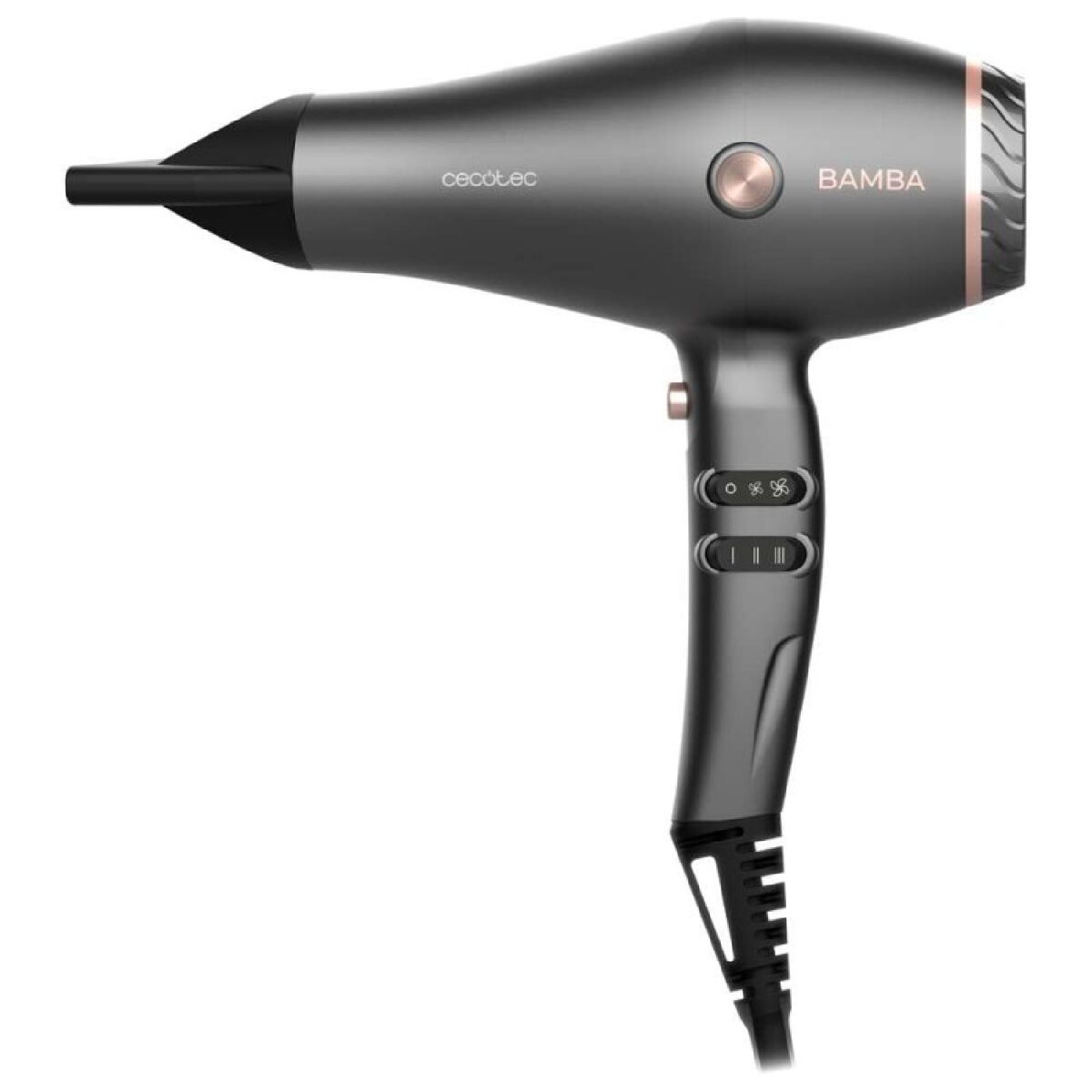 Cecotec secador de cabelo ac com 2600 w, tecnologia de iões, 2 bicos e um difusor