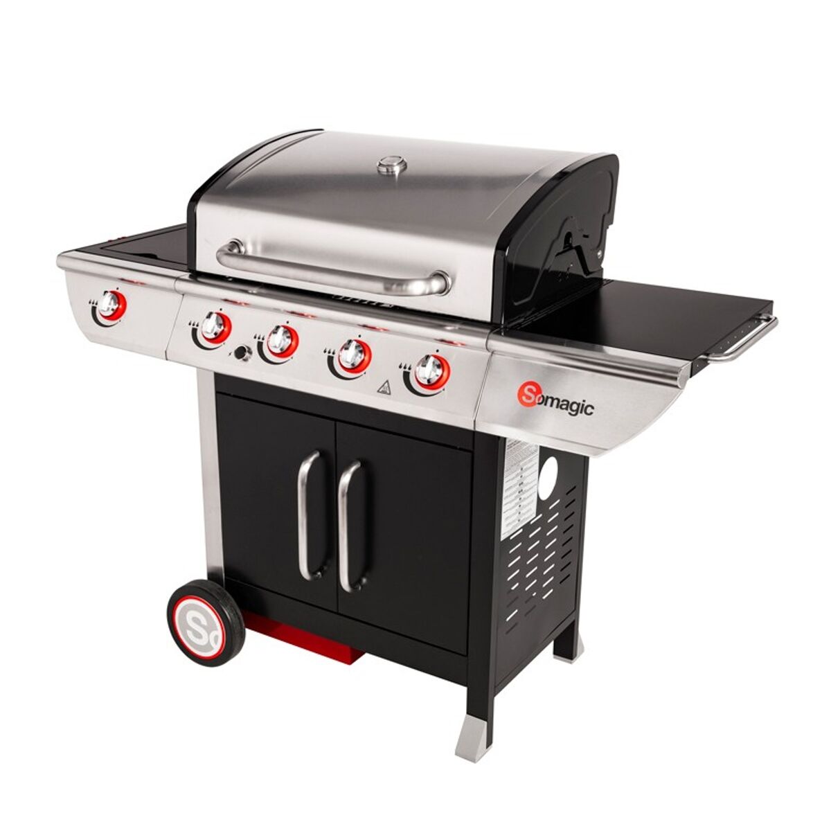 Barbecue a gás manhattan 450gpi 4 queimadores + fogão de 14kw