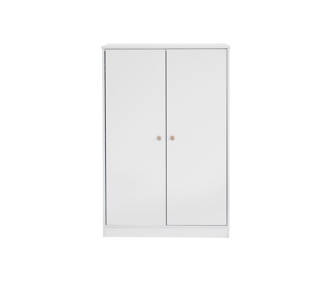 Roupeiro de criança com calha - em md - branco