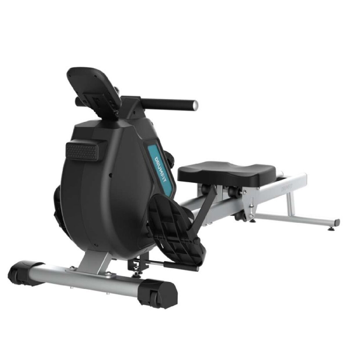 Cecotec máquina de remo dobrável com sistema de resistência magnética e níveis de intensidade. volante de inércia de 5,5 kg. tem ecrã lcd, apoios para os pés com cintas ajustáveis e rodas de transporte