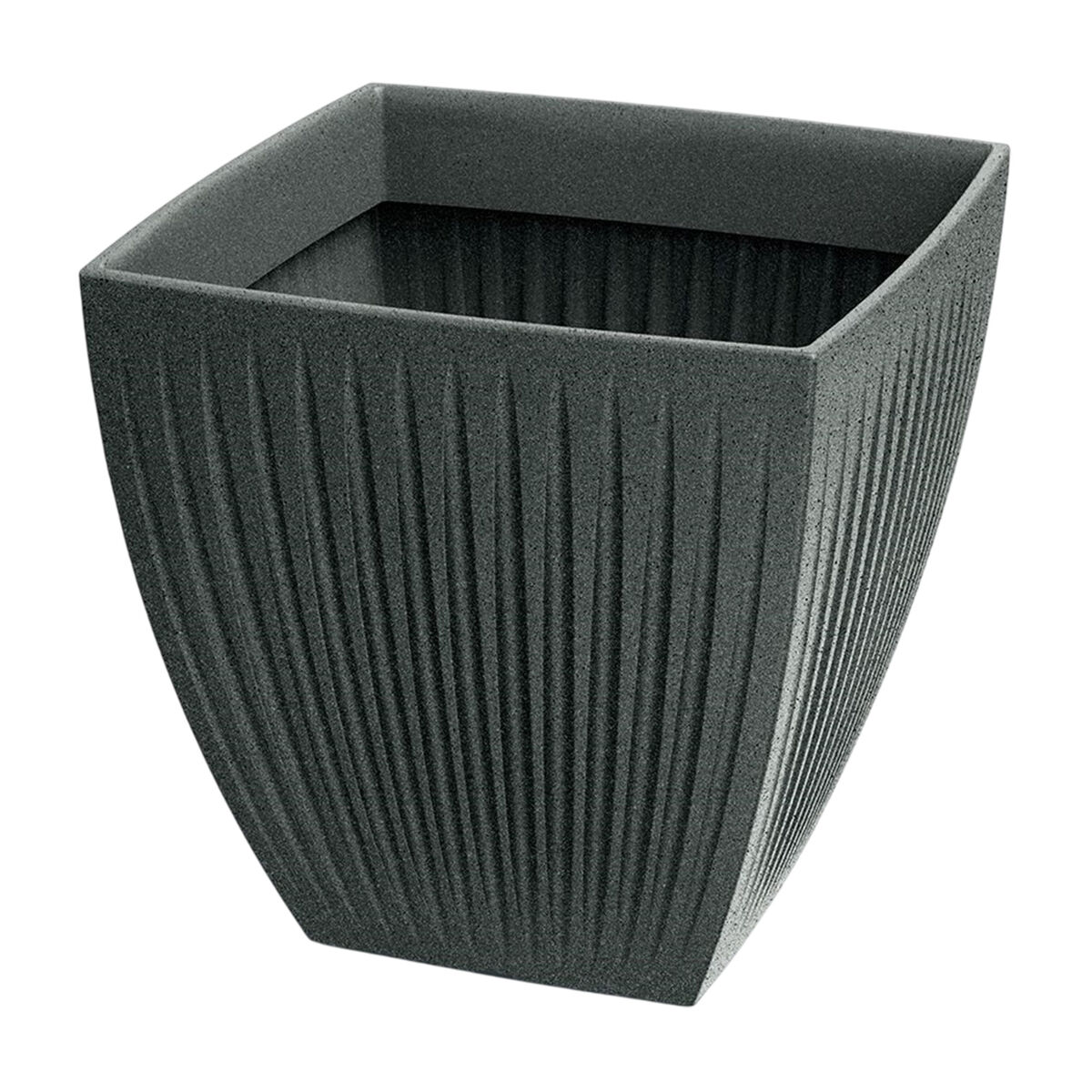 Vaso latia square midl ø48x48 granito grafite