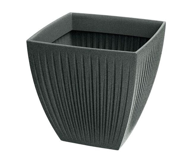 Vaso latia square midl ø48x48 granito grafite
