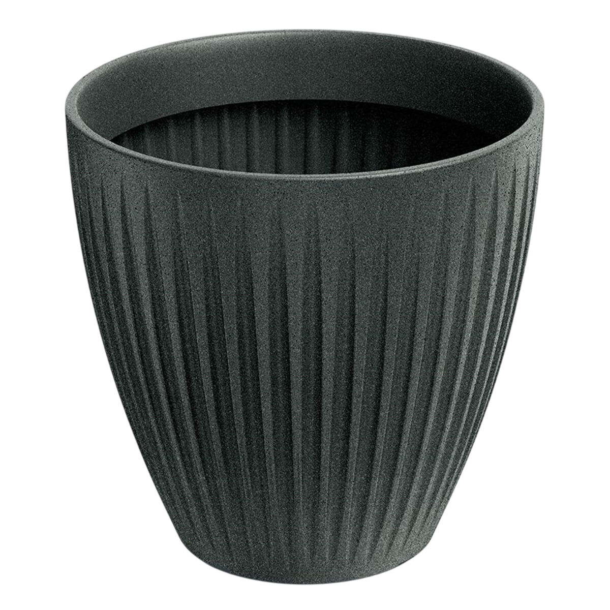 Latia vaso redondo midl ø60x58 granito grafite