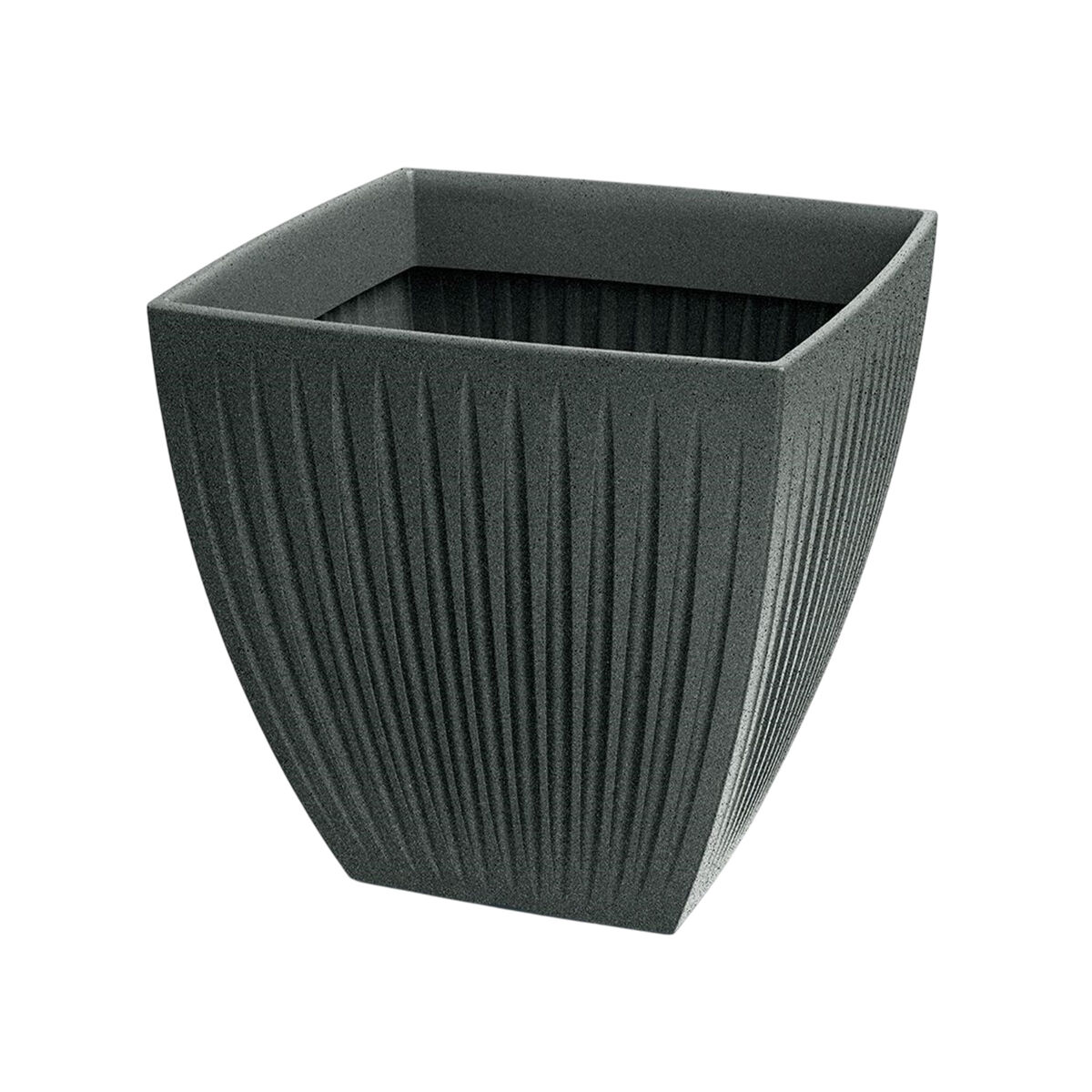 Vaso latia square midl ø30x30 granito grafite
