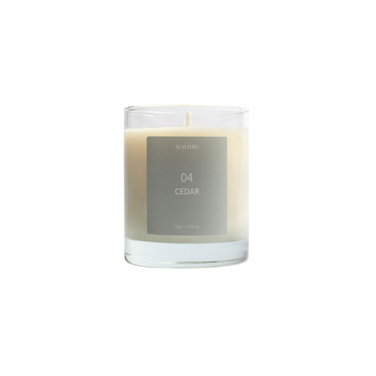 Vela perfumada 200gr aroma cedro scalpers