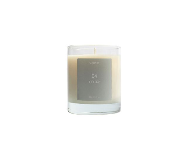 Vela perfumada 200gr aroma cedro scalpers