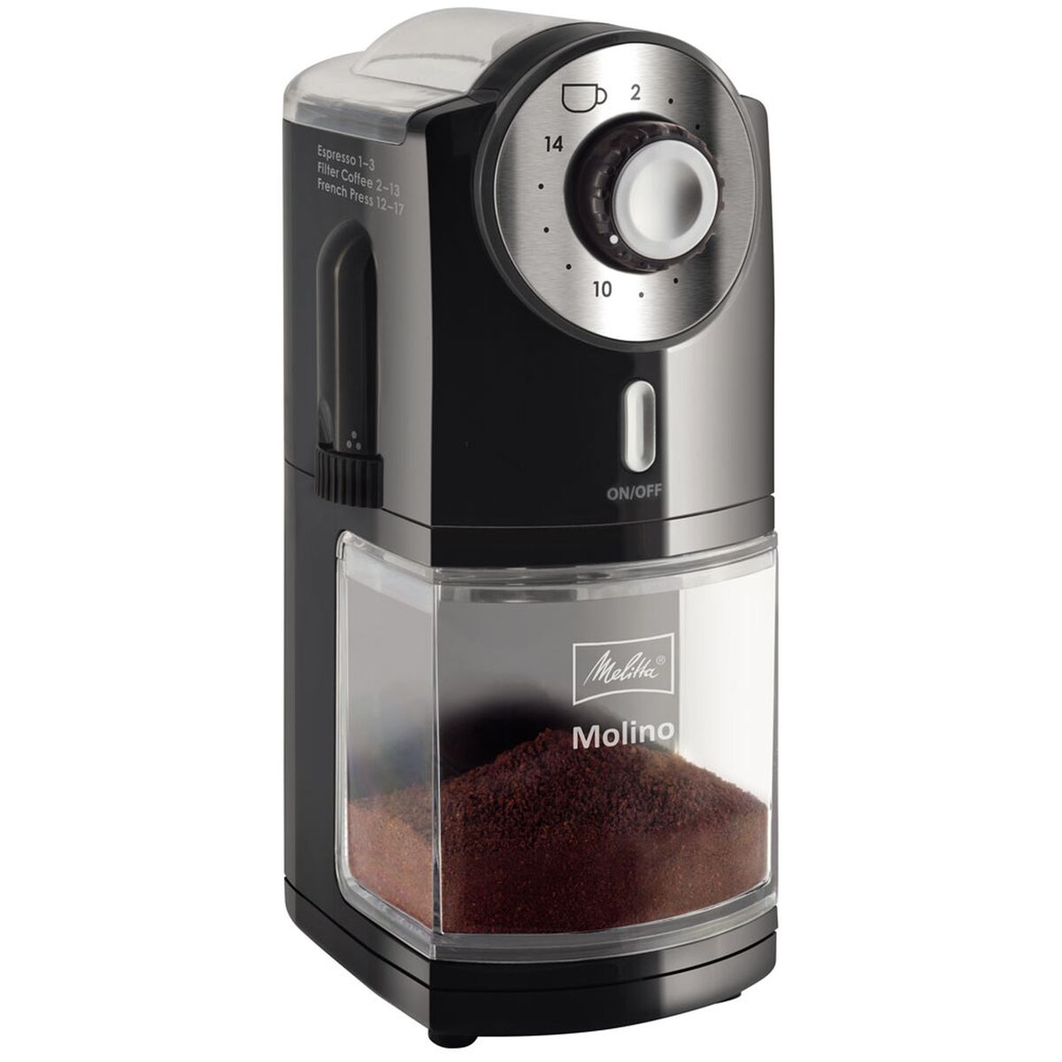 Moulin à café Melitta 1019-02 200 g noir plastique 1000 W 100 W