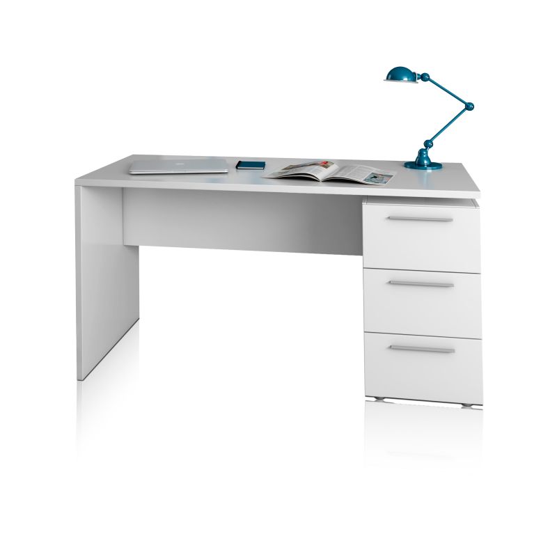 Duehome Mesa De Escrita Sasha Artik White ( Mate) 138 X 74 X 60 Cm Branco