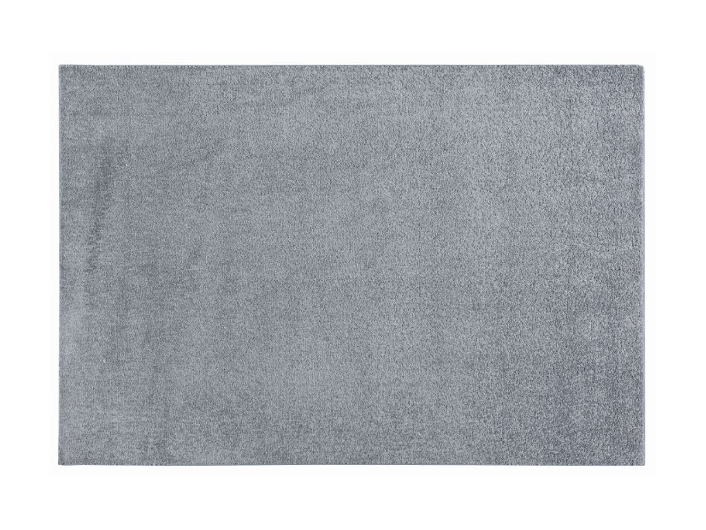 Tapete liso ambihome kind 03 - cinza escuro, pelo baixo, 57x150cm