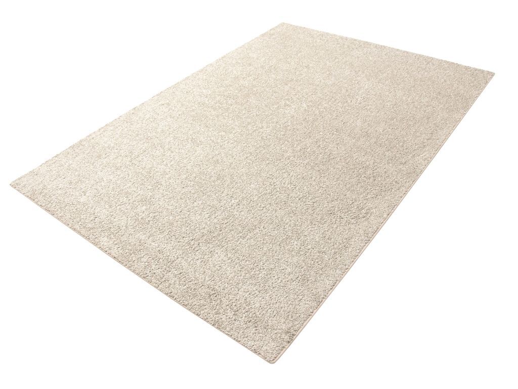 Tapete liso ambihome kind 01 - creme, pelo baixo, 200x300cm