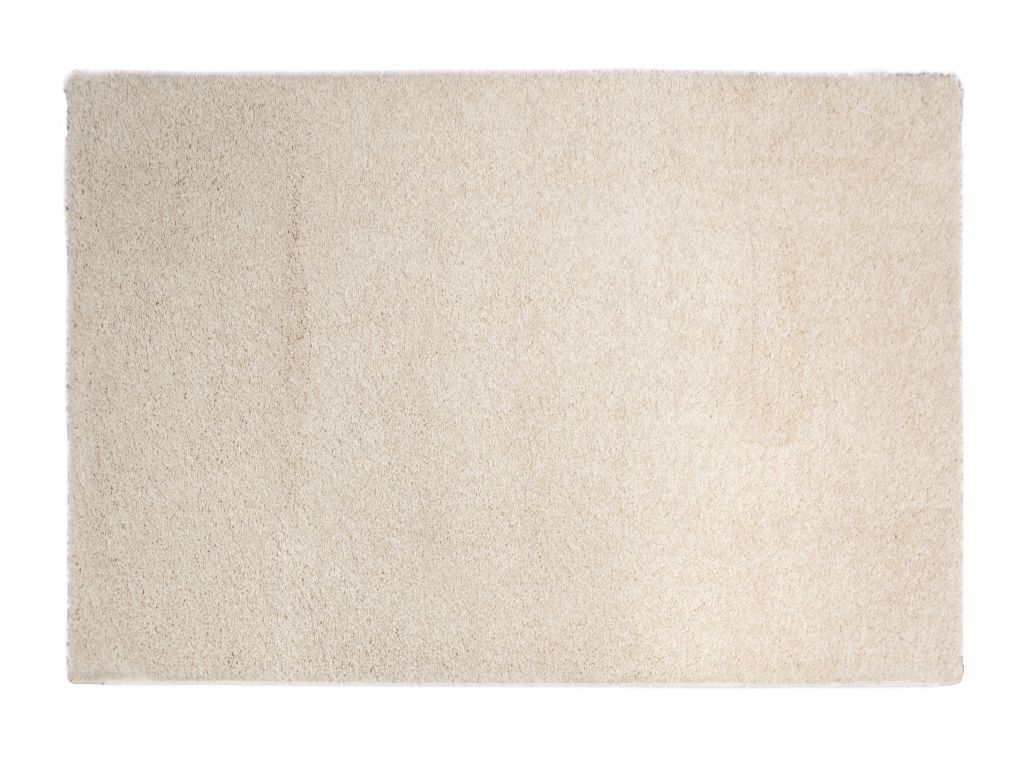 Tapete liso ambihome caracas 02 - bege, pelo alto, 160x230cm