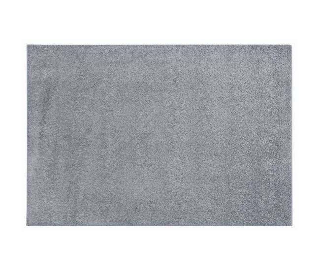 Tapete liso ambihome kind 03 - cinza escuro, pelo baixo, 200x300cm