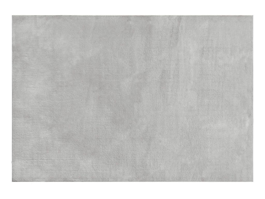 Tapete liso ambihome kind 04 - cinza claro, pelo baixo, 57x150cm