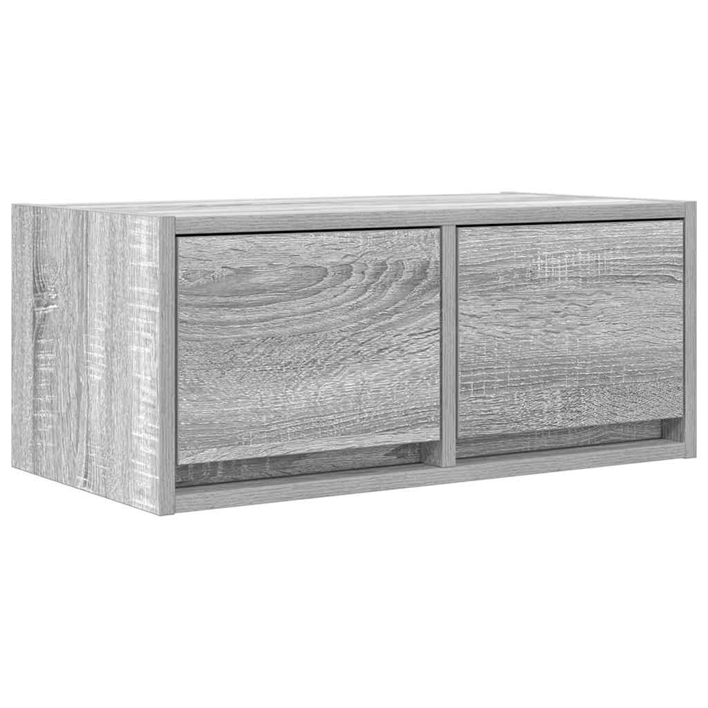 Móvel de tv - modulo de tv - armário de tv 60x31x25,5 cm derivados de madeira cinzento sonoma