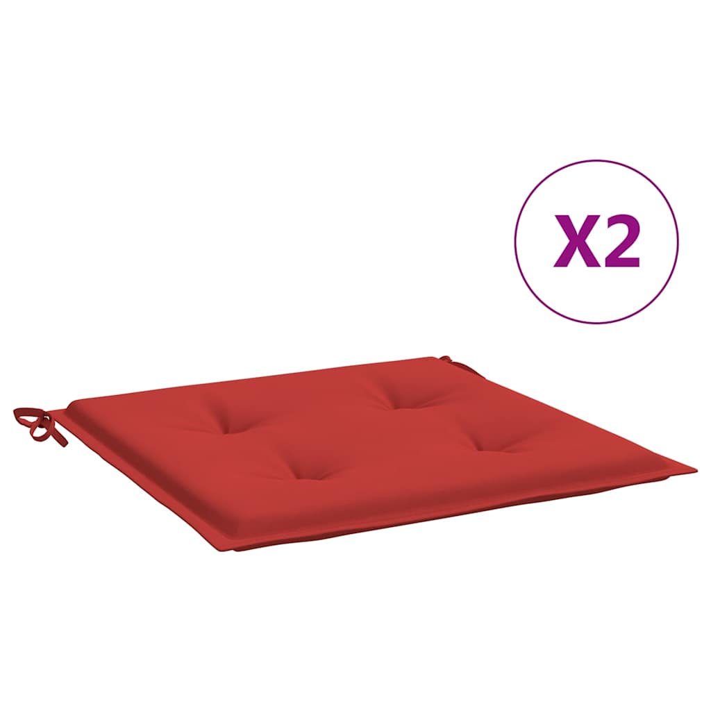 Almofadões p/ cadeiras de jardim - almofadas de exterior 2 pcs tecido oxford vermelho