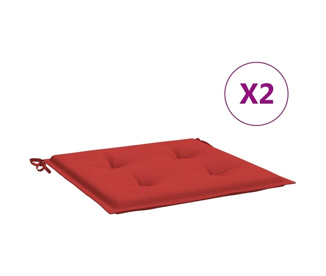 Almofadões p/ cadeiras de jardim - almofadas de exterior 2 pcs tecido oxford vermelho