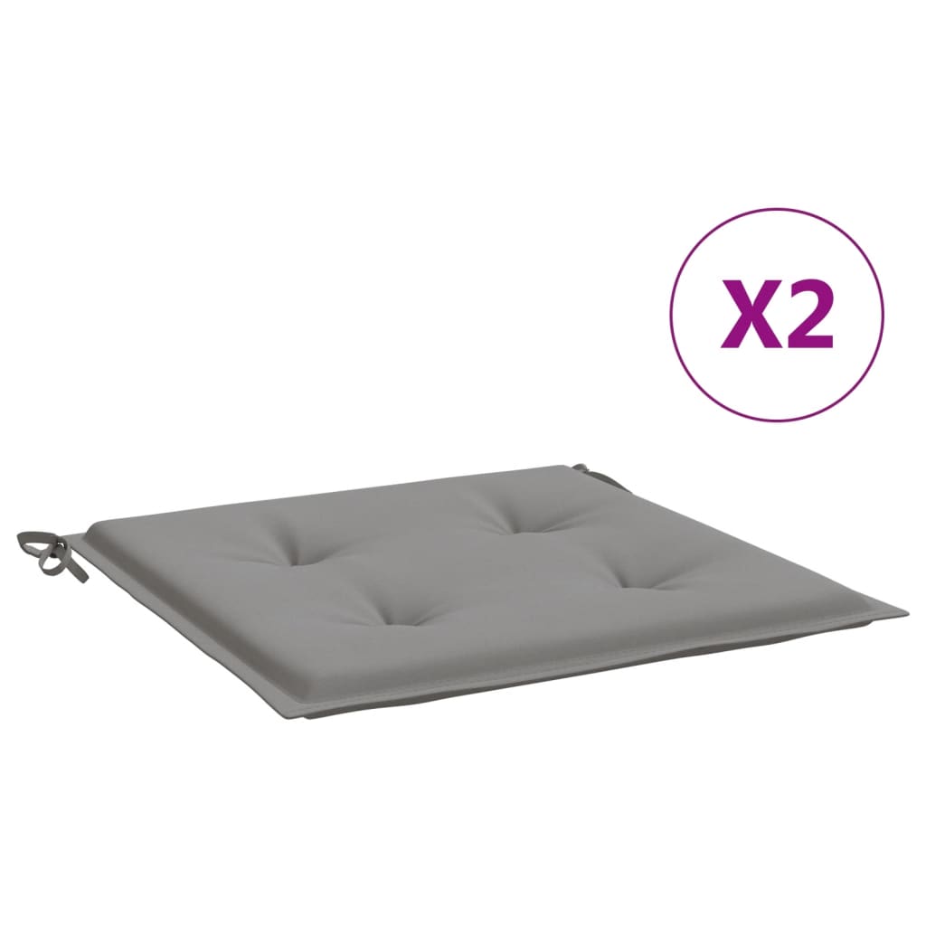 Almofadões p/ cadeiras de jardim - almofadas de exterior 2 pcs tecido oxford cinza