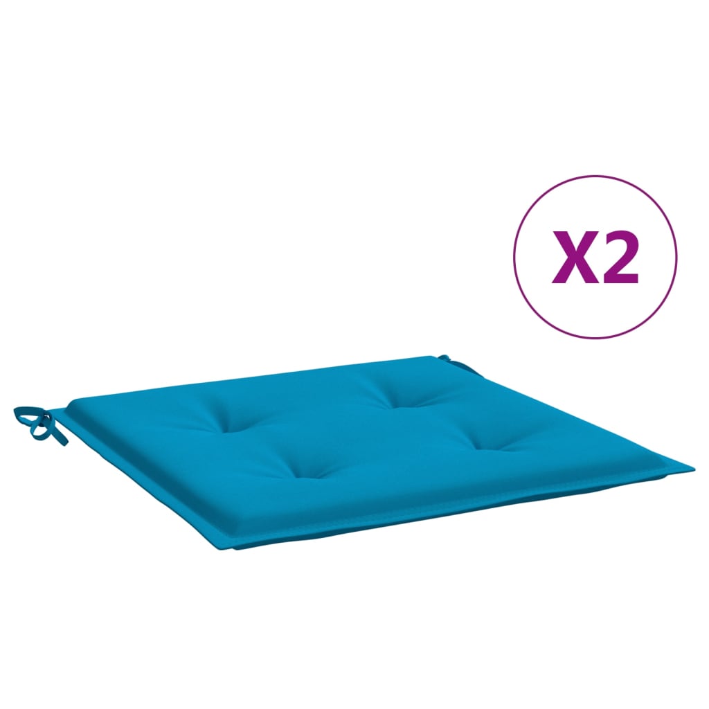 Almofadões p/ cadeiras de jardim - almofadas de exterior 2 pcs tecido oxford azul