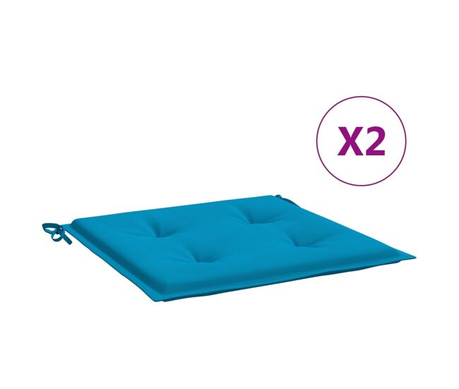 Almofadões p/ cadeiras de jardim - almofadas de exterior 2 pcs tecido oxford azul
