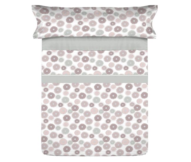 Conjunto de lençóis de microfibra summer levls gris para cama 105cm donegal collections