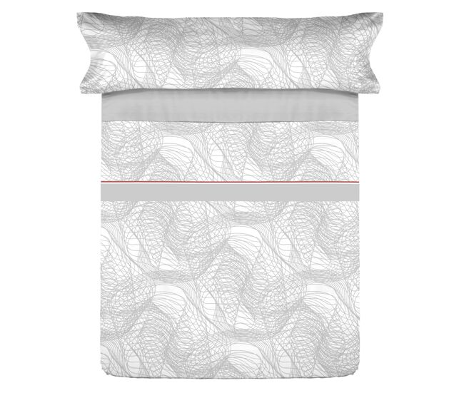 Conjunto de lençóis de microfibra summer infint gris para cama 105cm donegal collections