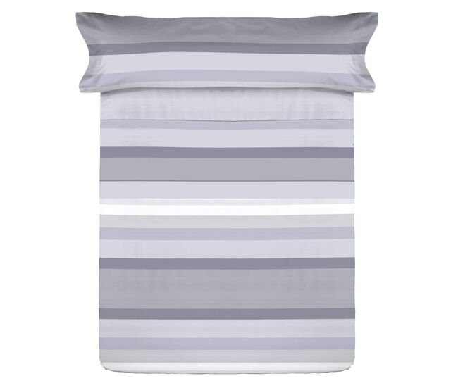 Conjunto de lençóis de microfibra summer nicol gris para cama 150cm donegal collections