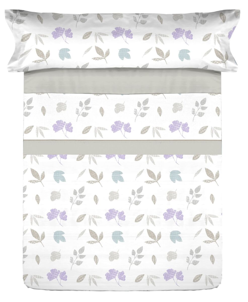 Conjunto de lençóis de microfibra summer carls beige para cama 105cm donegal collections