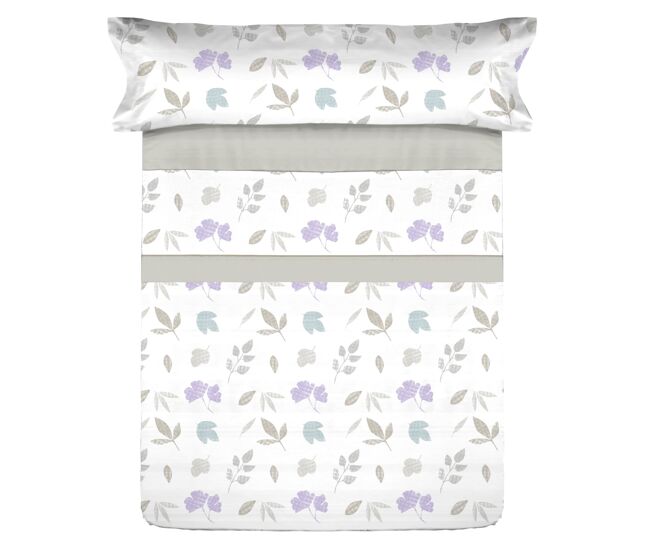 Conjunto de lençóis de microfibra summer carls beige para cama 105cm donegal collections