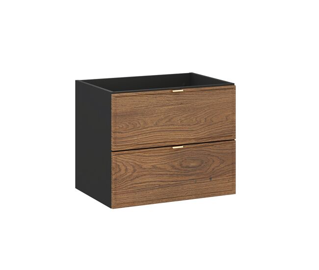 Móvel sob-lavatório 60cm elena madeira e noir
