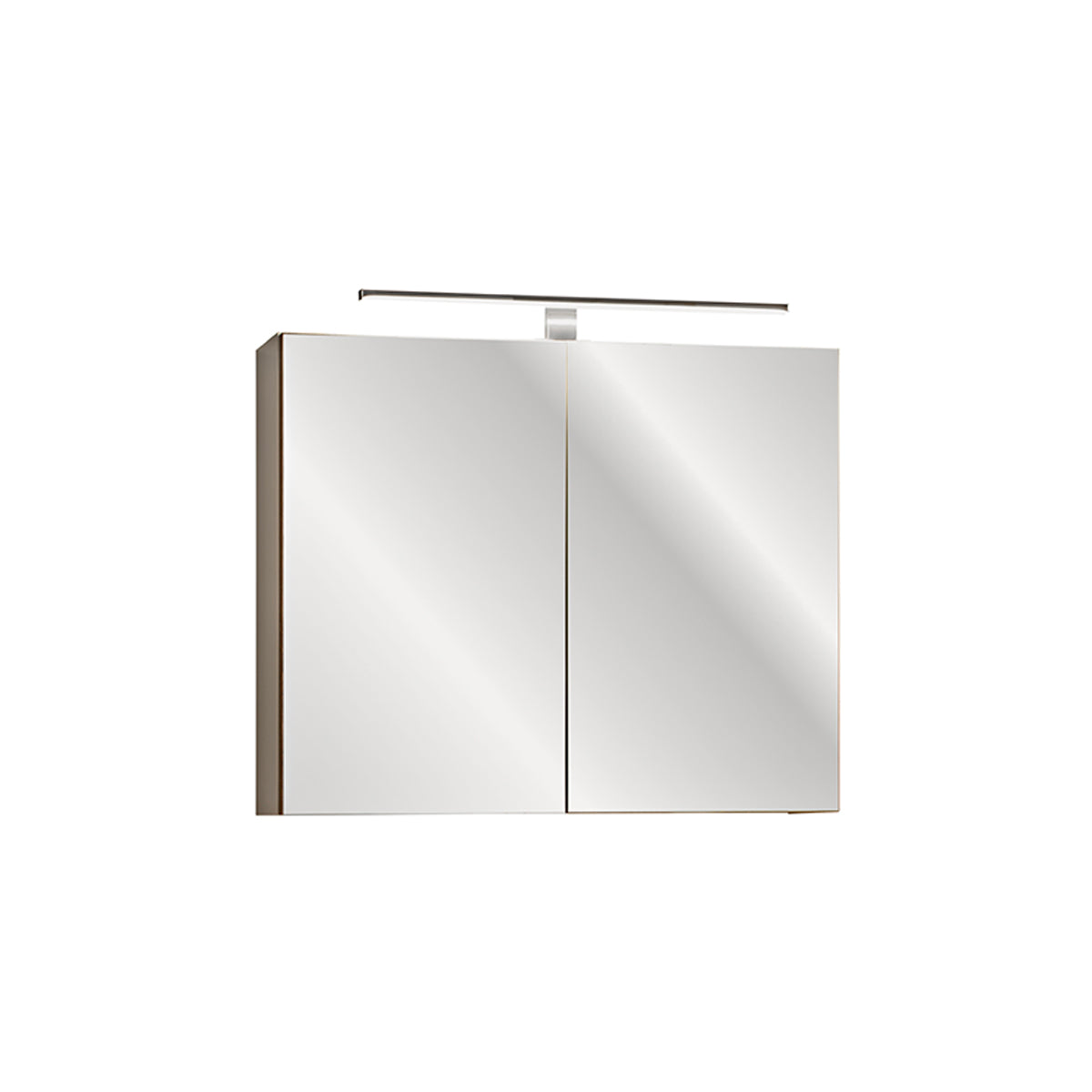 Espelho armário mural 80cm éros taupe