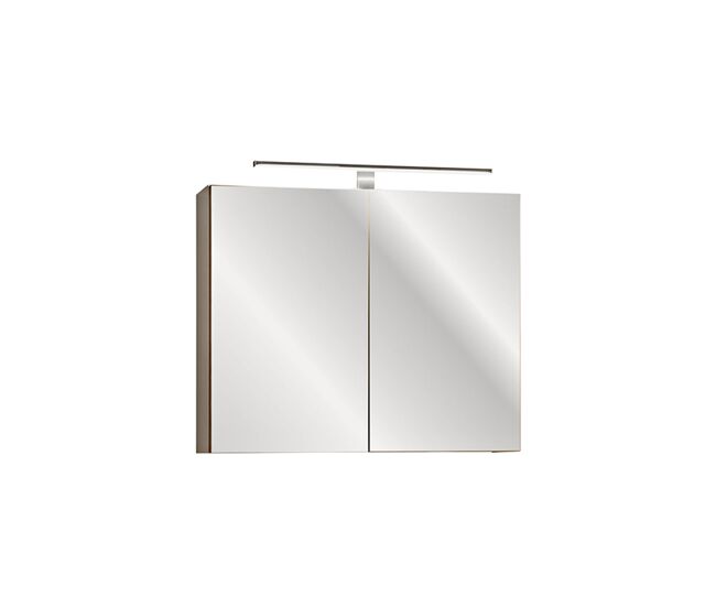 Espelho armário mural 80cm éros taupe