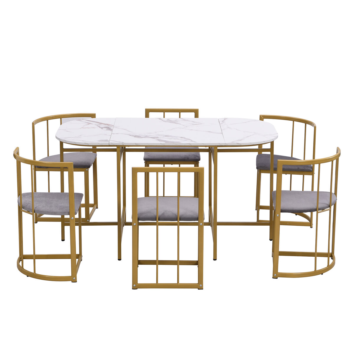 Conjunto de mesas e cadeiras de jantar 140x80