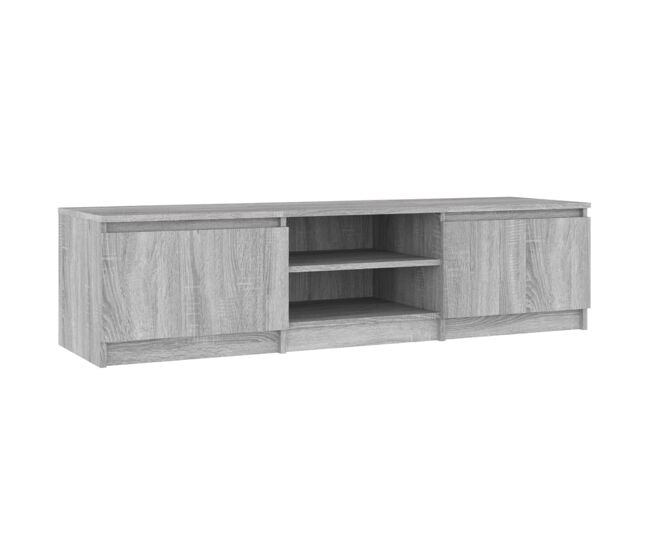Móvel de tv - modulo de tv - armário de tv 140x40x35,5 cm derivados de madeira cinzento sonoma