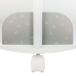 Estante infantil redonda com 4 prateleiras e rodas Estante infantil redonda com 4 prateleiras e rodas Branco