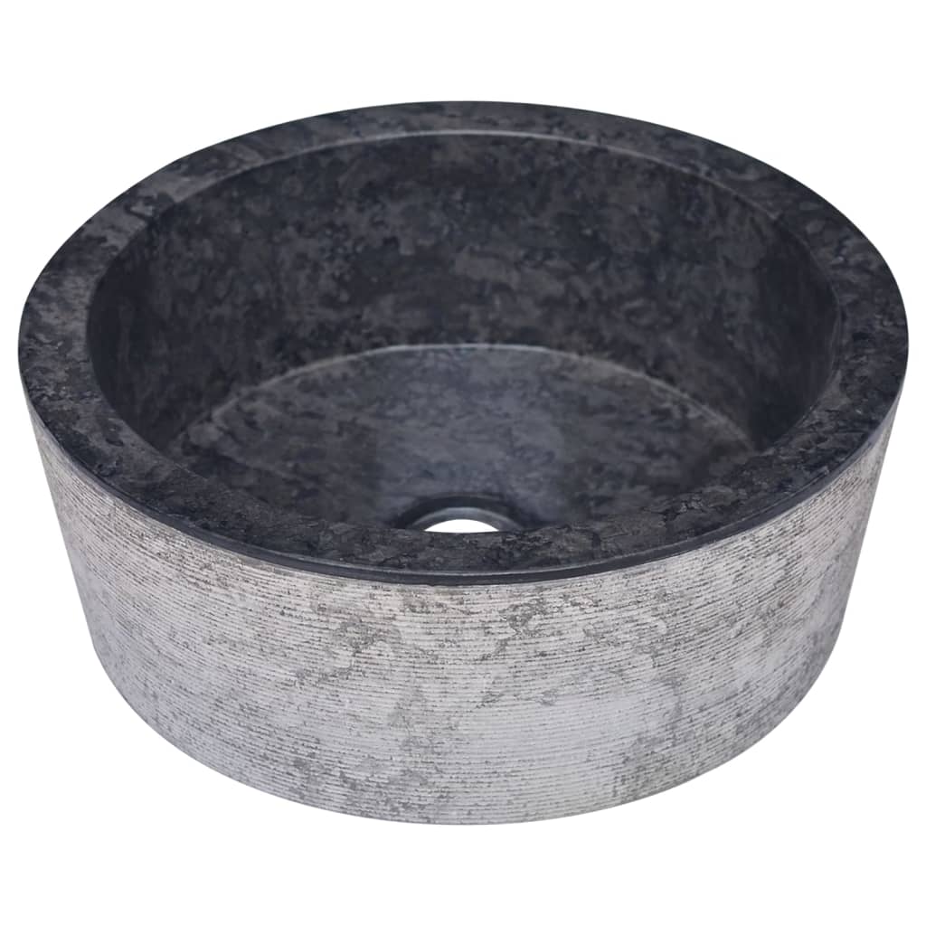 Lavatório - lavabo - pia de banheiro ø40x15 mármore preto