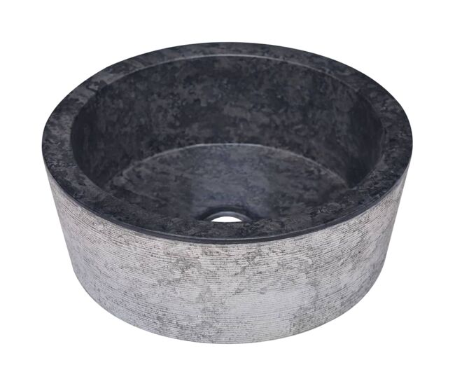 Lavatório - lavabo - pia de banheiro ø40x15 mármore preto