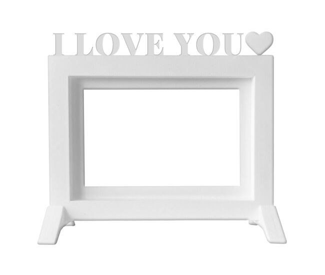 Moldura / modelo de mesa ou parede ''eu te amo''