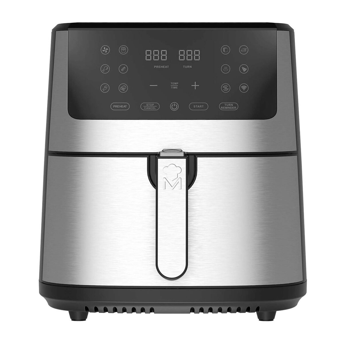 Fritadeira de ar 1800w com tela de toque led e controle de temperatura