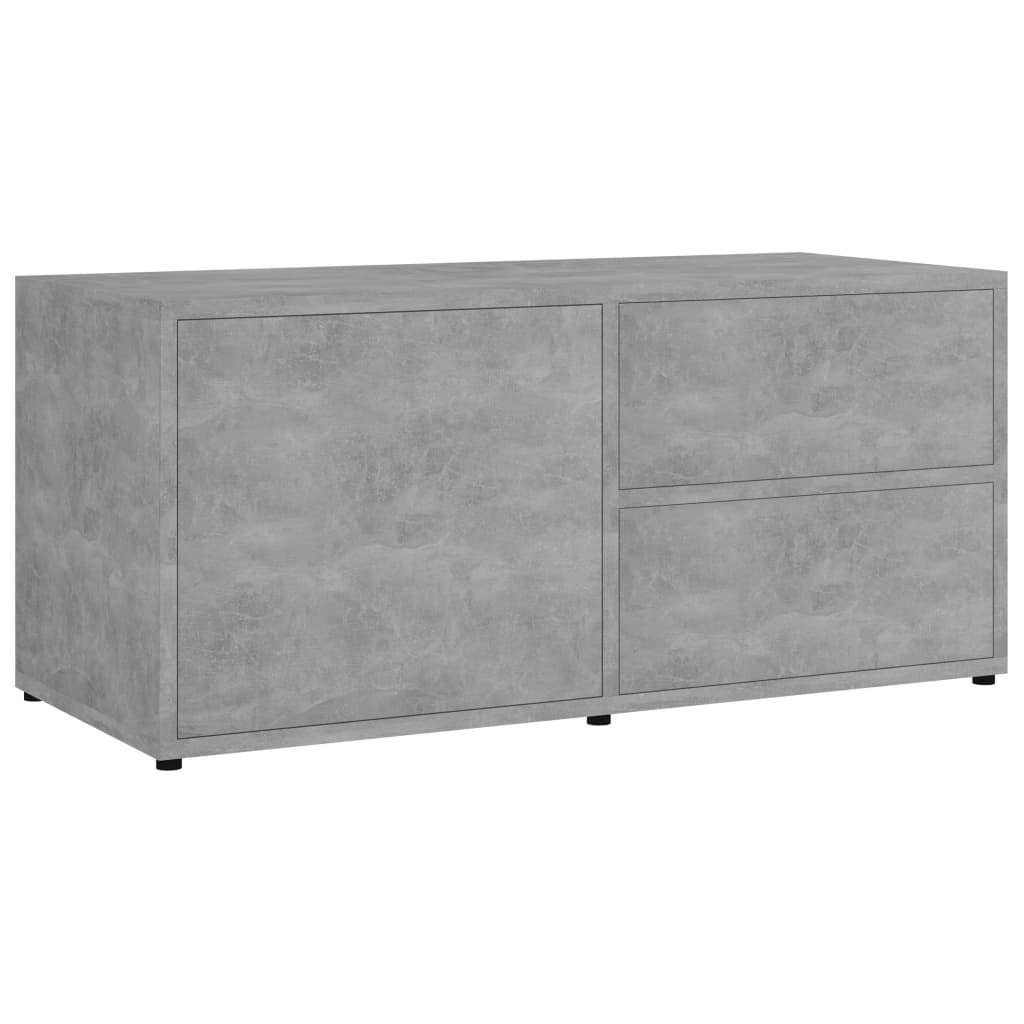 Móvel de tv - modulo de tv - armário de tv 80x34x36 cm derivados de madeira cinzento cimento