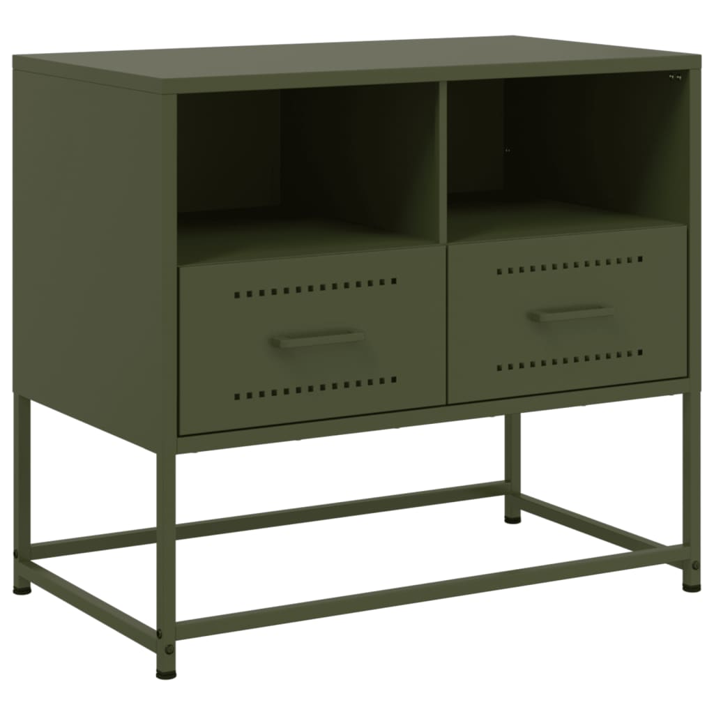 Móvel de tv - modulo de tv - armário de tv 68x39x60,5 cm aço verde azeitona