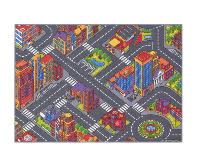 Tapete infantil ambihome urban life - antiderrapante, 95x133cm