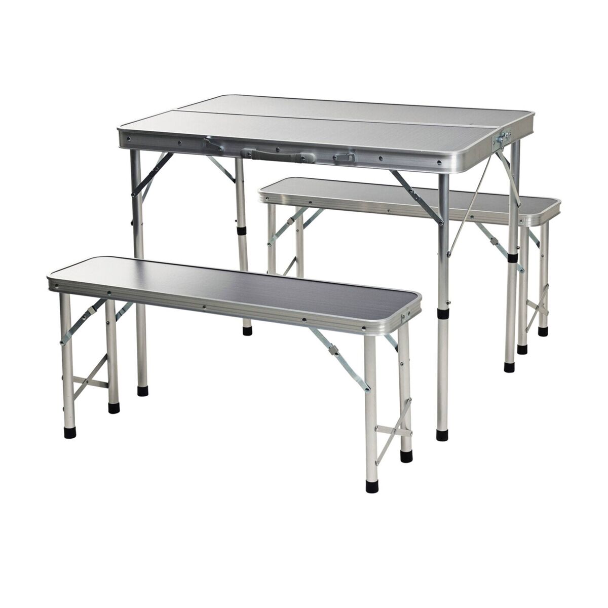 Conjunto de piquenique de acampamento well home com mesa e 2 bancos